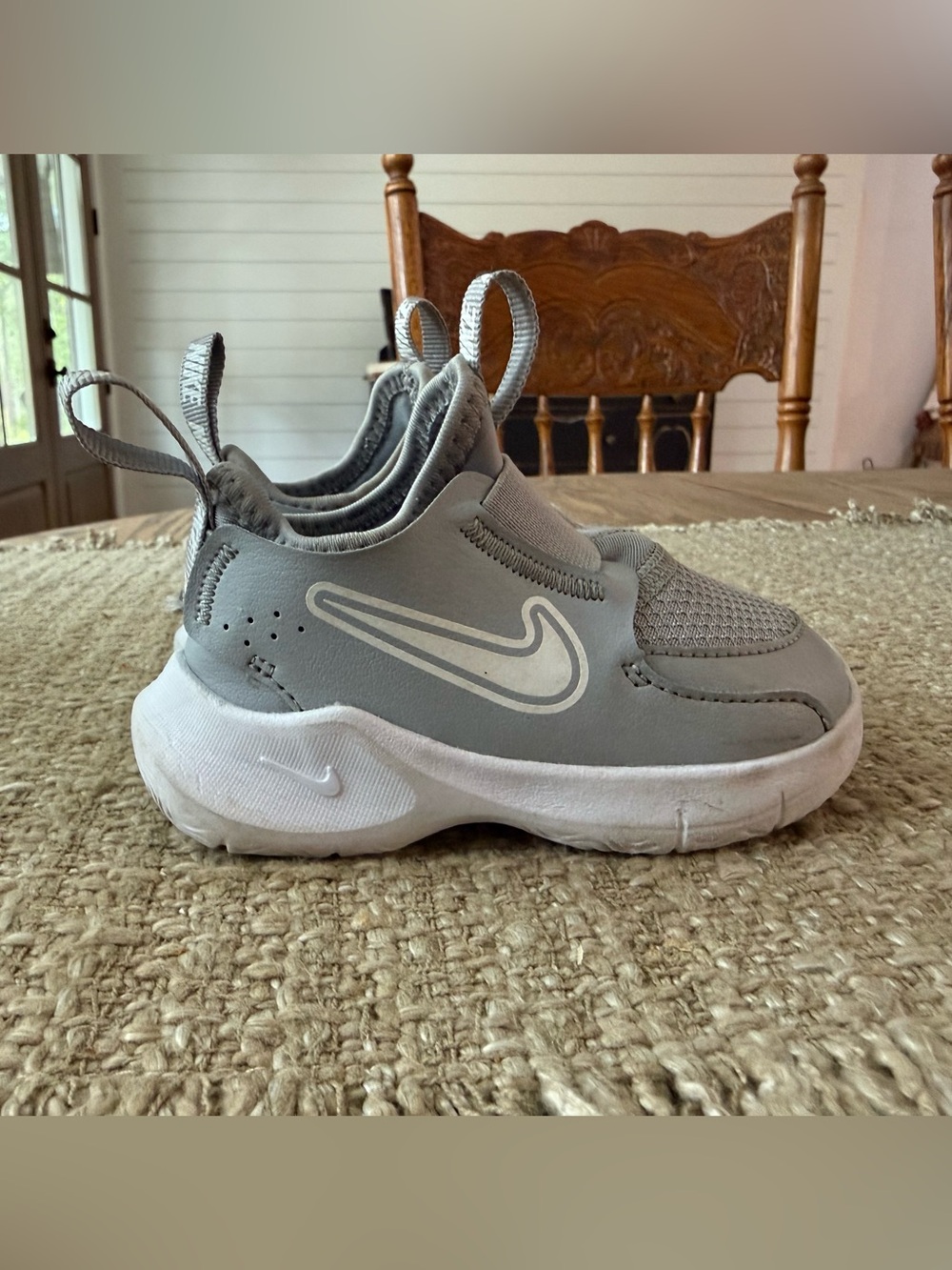 Nike Kids Gray Slip-On Sneakers 5C